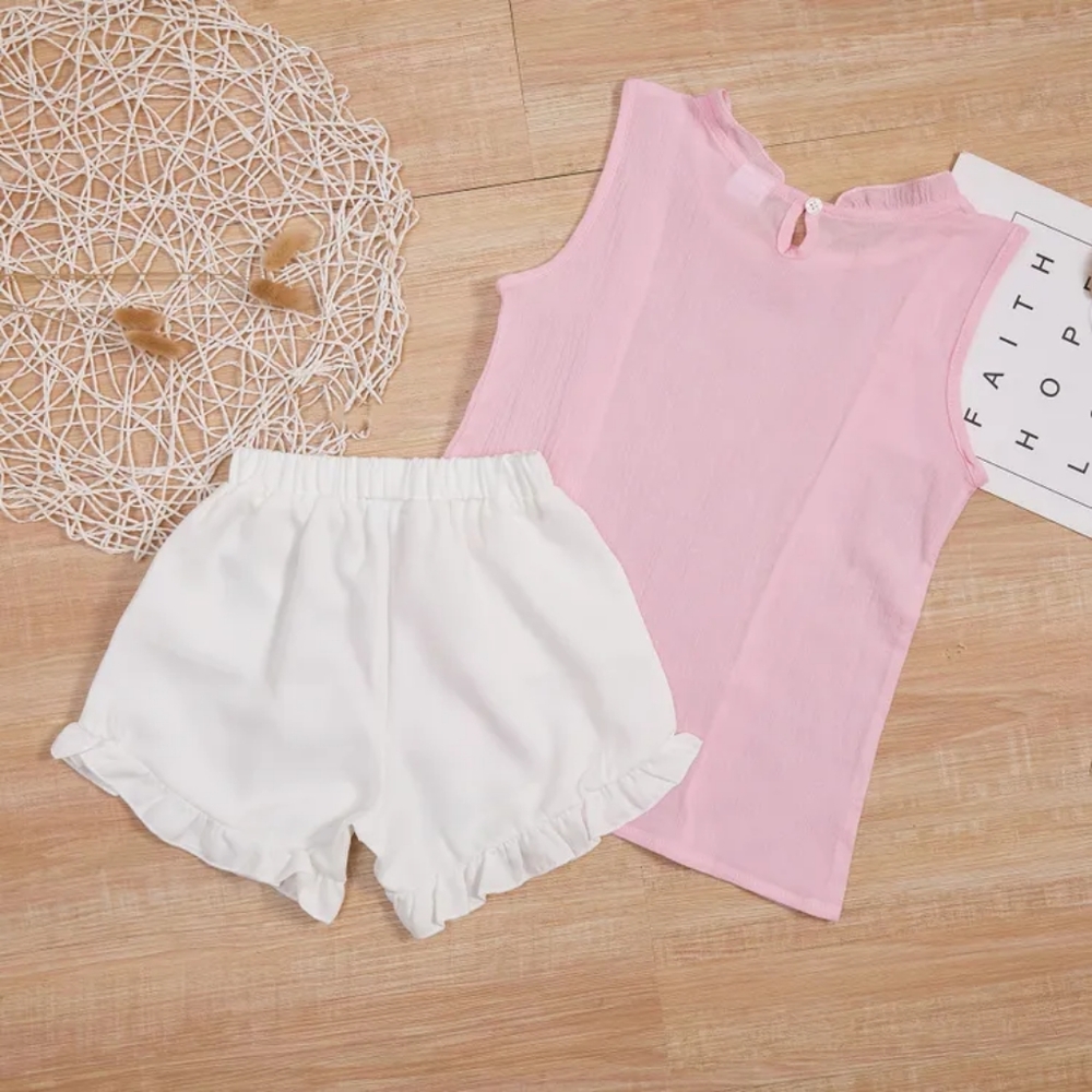 SWEET RUFFLE GIRLS 2 PIECE SET - Picture 2 of 5